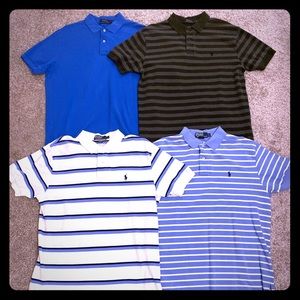 Lot of 4 - Men’s Polo Ralph Lauren Polo’s - Size L